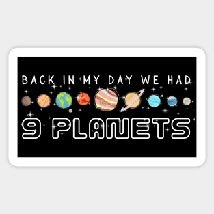 9 Planets Sticker